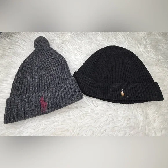 Polo Ralph Lauren Knit Beanie Bundle - Picture 1 of 10